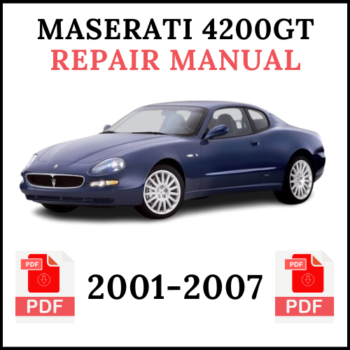 Mazerati 4200GT reapair manual 2001-2007